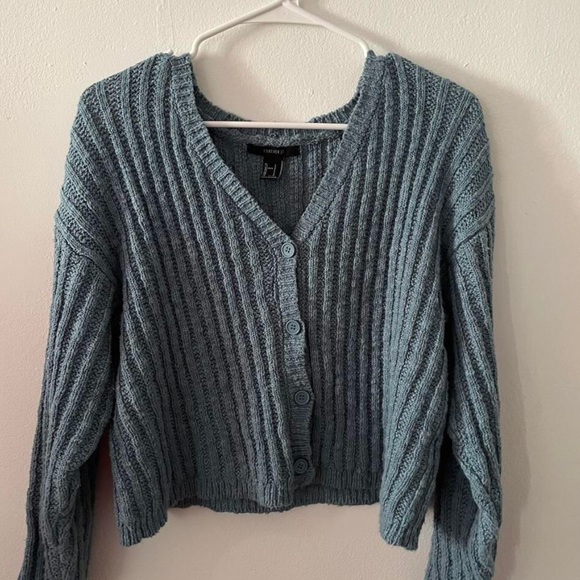 Blue knitted cardigan - Picture 1 of 1